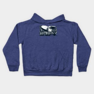 Concrete Mixer Truck Kids Hoodie